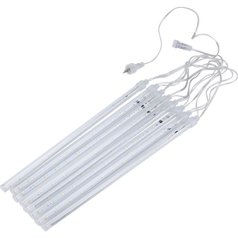Guirlande lumineuse LED SMD2835 étanche, 8 tubes, 30 cm, blanche, pour décoration extérieure de Noël. (1/5)