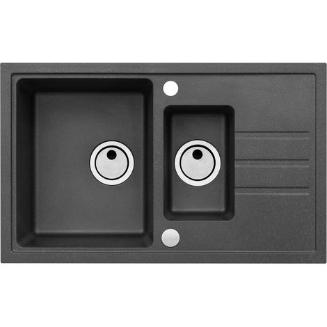 Alveus Intermezzo - Fregadero de granito 78x48 cm, carbon 1117055