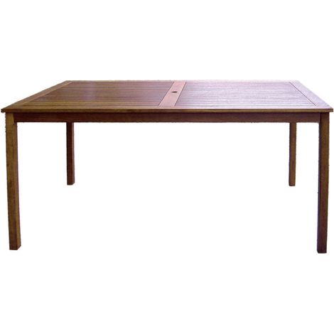 Tavolo Rettangolare da Giardino 150x90 cm in Legno di Acacia Morel