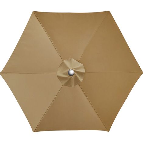 (Kaki, 3M, 8 côtes) Tissu polyester, tissu de remplacement pour parasols de terrasse extérieure, imperméable et pare-soleil. (1/5)