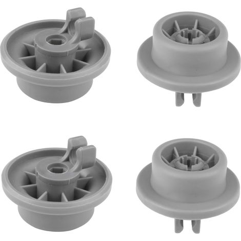 Un jeu de 4 roulettes de rechange pour lave-vaisselle, compatibles avec les accessoires pour lave-vaisselle Bosch, Siemens et NAF. (1/5)