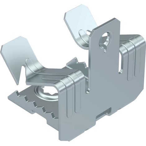 OBO Bettermann Staffa per trave con filettatura interna M6 14-20mm acciaio lamellare di zinco, 1488285