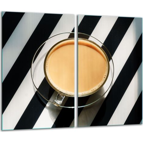 Glasschneidebrett 2x 30x52 Kaffee (1/5)