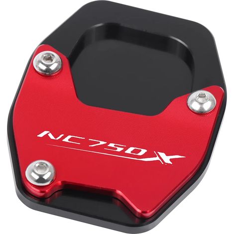 (Red NC750x)Almohadilla de extension de pata de cabra CNC para motocicleta, placa de rallonge de pie laterale pour HONDA X-ADV750, XADV 750, NC750X, NC 750X, 2021, 2022, 2023 maxpower (1/4)
