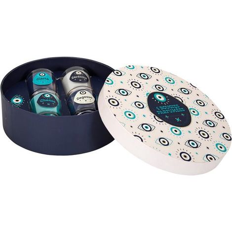 Coffret 4 Bougies Parfumées "Louxor" 50g Rêve Poudré & Fleur de Coton (1/4)