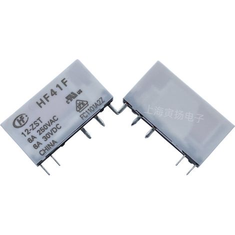 Ensemble de relais Hongfa HF41F/12-ZST 12VDC 6A, convertisseur de signal électromagnétique original neuf.