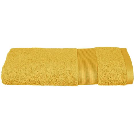 TOALLA DE RIZO DE ALGODÓN Essentiel 50x90cm amarilla