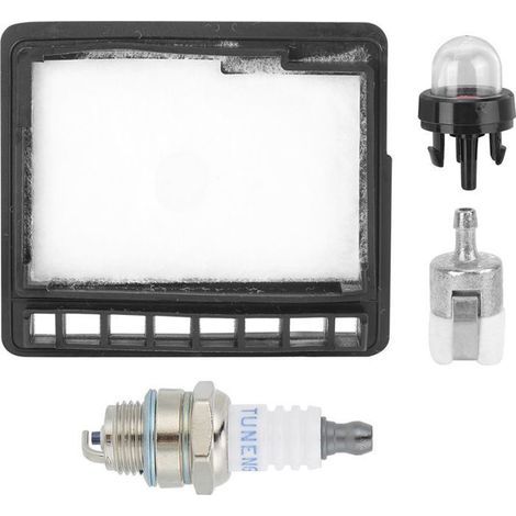BelleRise – 4-in-1 Kettensägen-Set – für ECHO CS-300/345/3000 – Luft-/Kraftstofffilter, Zündkerze, Primerpumpe – Nachhaltige Motorwartung (1/5)