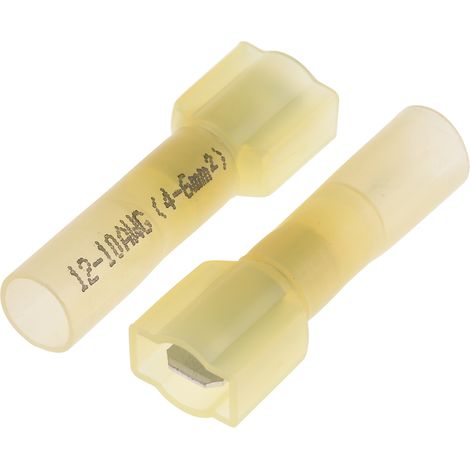 Cosse faston RS PRO, Isolé, Jaune