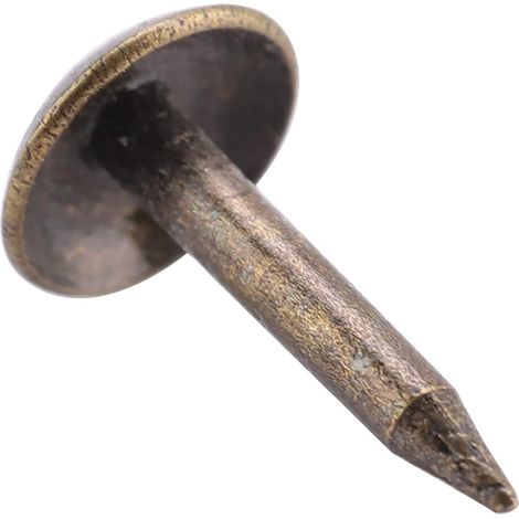 Lot de 100 Clous De Tapissier Ronds En Forme De Dôme En Fer épais Pour Meubles, Tambour, Porte En Bois (6 X 12 Mm) (1/5)