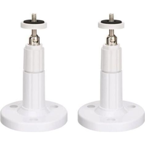 (Paquet de 2) Fixation Murale caméra de sécurité intérieure/extérieure, Support de Plafond réglable pour Support Arlo, Arlo Pro et Autres modèles compatibles (Blanc) (1/4)
