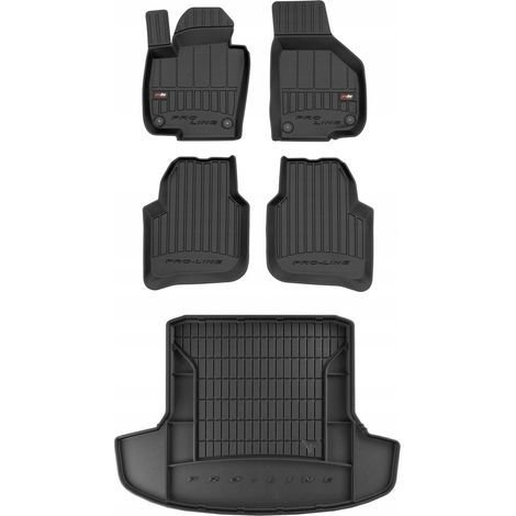 SET alfombrillas goma 3D Skoda Superb 2 Kombi 2009-2015 zw (1/5)