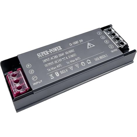 Transformateur 220V 24V LED Driver 100W Ultra Mince Transfo 4,2A Adaptateur Alimentation, Convertisseur AC vers DC Tension Constante pour Ruban LED Éclairage Intérieur (1/5)