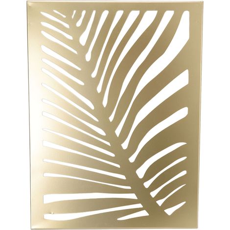 murale moderne et minimaliste en métal représentant des