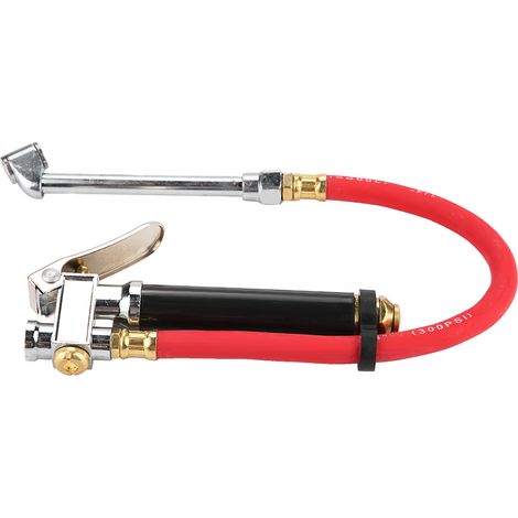 Compresseur d'air portatif pour pneus de voiture, gonfleur avec manomètre, double embout, tuyau de gonflage, outil de remplissage (1/5)