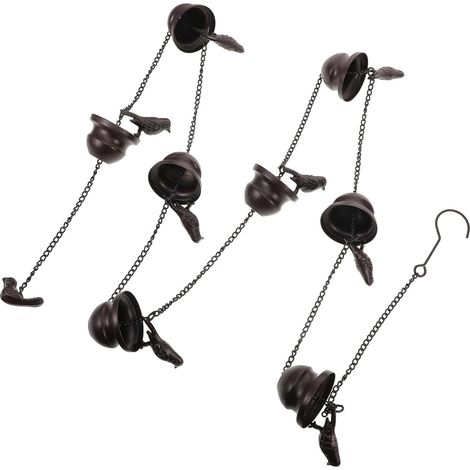 Chaînes De Pluie Créatives Forme De Cloche pour Gouttières Décoration De Jardin pour Balcon Et Coins De Toit (1/5)