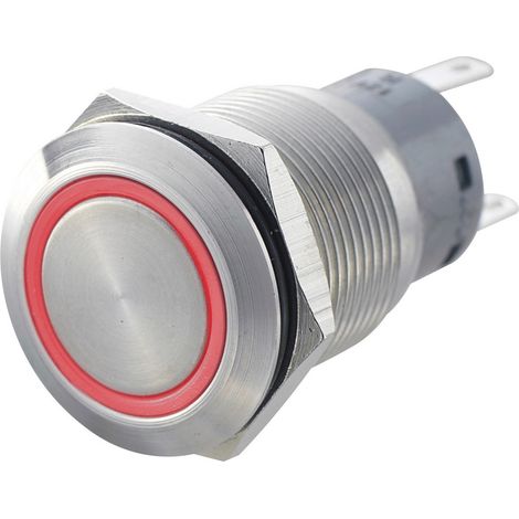 TRU COMPONENTS 701320 LAS1-AGQ-22ZE, RD Vandalismusgeschützter Druckschalter 250 V/AC 5 A 2 x Ein/Ei