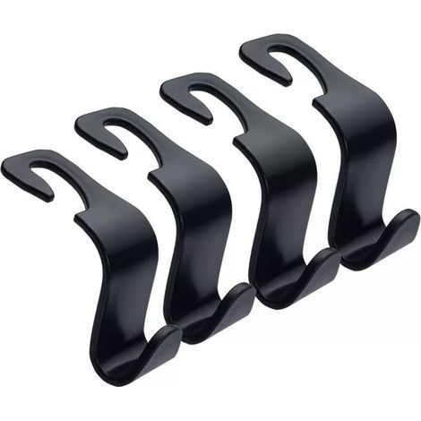 Crochets pour appuie-tête de SièGe de Voiture Stockage de Voiture Crochets Crochet de Suspension de SièGe de Voiture Crochets de SièGe Auto pour Sacs cintre dorganisateur, accessoires 4pcs-Oi-FRIS (1/5)