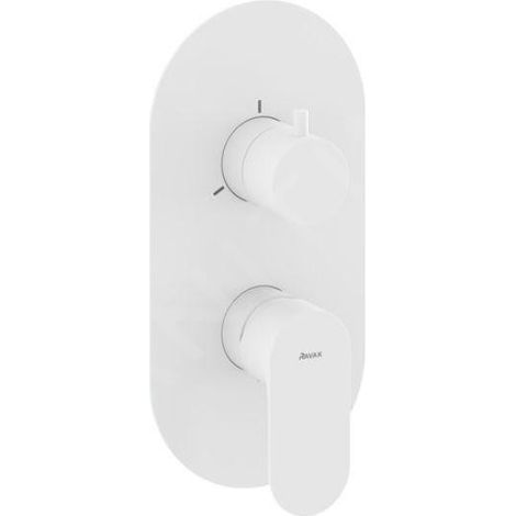 Ravak Eleganta - Robinet encastré 3 sorties, blanc mat X070260 (1/4)