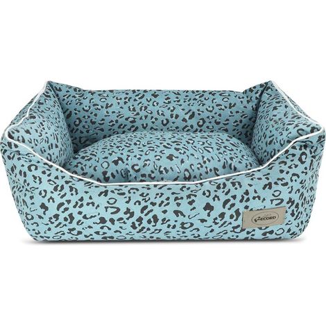 50x35x14 cm: Cuccetta in tessuto antibatterico e gommini antiscivolo Leopard Pop per cani e gatti