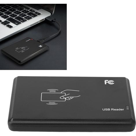 Lecteur de cartes d'identification inductif R20D-USB, lecteur de cartes RFID, basse fréquence 125 kHz, interface USB, émetteur de cartes de contrôle d'accès (1/5)