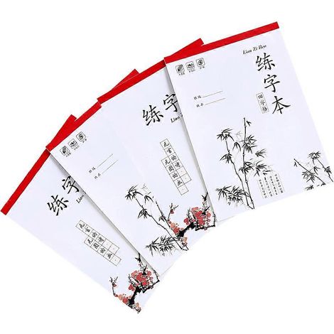 Lot de 4 cahiers d'exercices de calligraphie pour enfants, papier à calligraphie pratique (1/5)