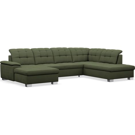 Selsey Jamaal - Wohnlandschaft mit Schlaffunktion und Stauraum, linksseitig, khaki (1/5)