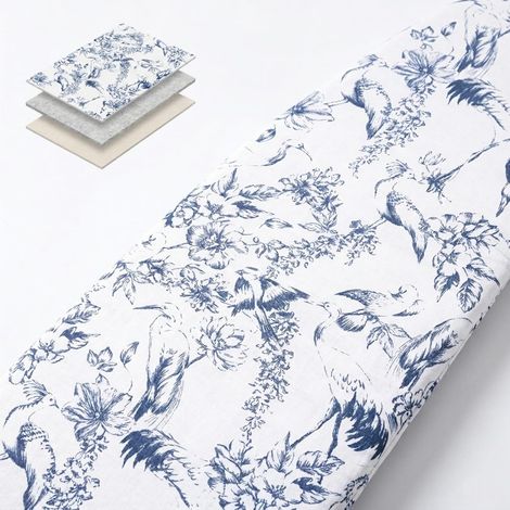 Grande housse de planche à repasser 160x60cm, Housse Table à Repasser élastique et épaisse avec Dessus en Coton et Rembourrage en Feutre de 6mm (1/5)