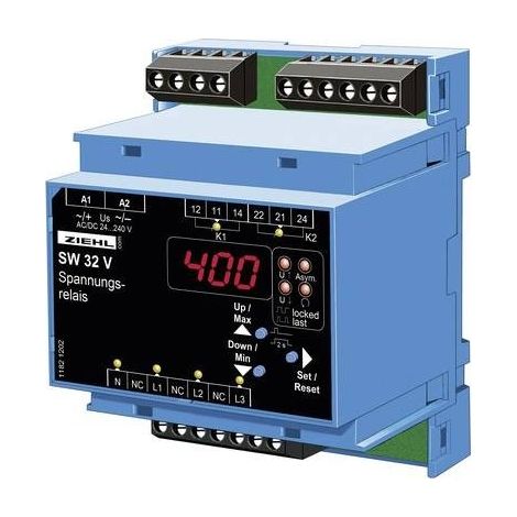 Ziehl SW32V S222279 Relè di monitoraggio della tensione Numero uscite relè: 2 (1/2)