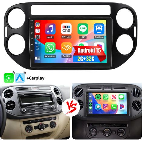 Autoradio GPS Android 15 pour VW Volkswagen Tiguan (2010-2016) - 2+32G (1/5)