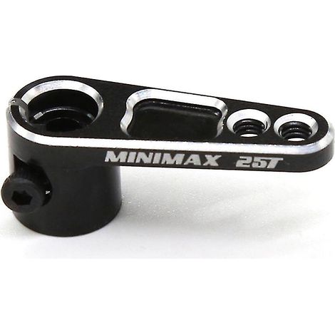 Bras de direction en aluminium pour servo 25 dents, compatibles avec les camions tout-terrain RC Trx4, noirs. (1/5)