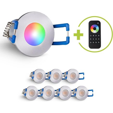 Einbaustrahler Mini Livorno 3W RGBW IP65 - Farbe: silber - Anzahl: 8x (1/5)