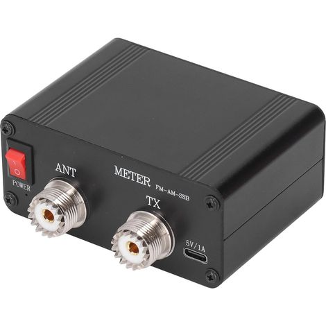 120-W-SWR-Meter 1,8–54 MHz mit Farbdisplay und Wellenalarm (1/5)