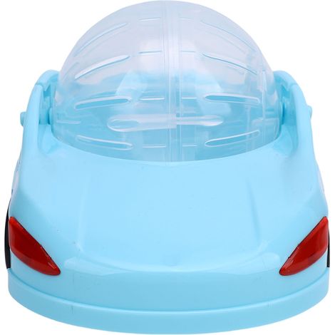 Balle d'exercice pour Hamster, voiture de sport en plastique, jouet de course rotatif en douceur, bleu (1/5)