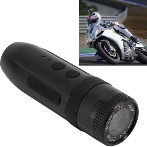 Caméra Vélo - 170 Degrés - Enregistrement 7 Heures - IP67 - 960P - Pour Casque Moto - 1 Pièce (1/5)