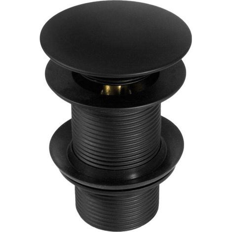 Ablaufventil Pop-up-Ventil, kein Überlauf, mattschwarz, B/H/T 6,8/7,5/4,2 cm (1/5)