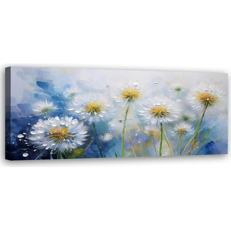 Tableau déco Plantes gonflables Fleurs Gouttes de rosée 90x30 (1/5)