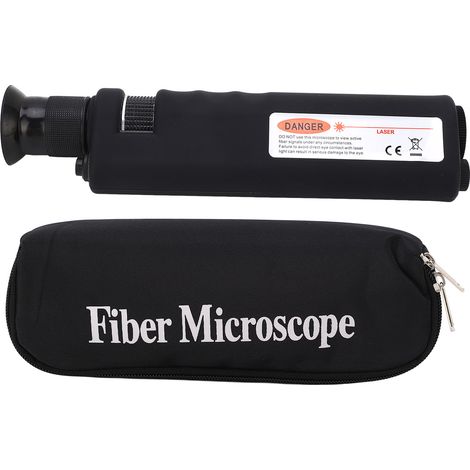 Microscope à Fiber loupe optique portative 400X avec filtre de sécurité Laser d'interface 1.25 2.5mm (1/5)