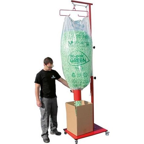Abfüllwagen f.Verpackungschips m.ausziehbarem Stativ max.Höhe 3,2m TRANSPAK (1/2)