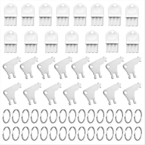 30 clés pour distributeur de serviettes en papier toilette, porte-clés en plastique (1/5)