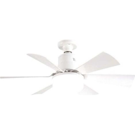 Ventilateur de plafond LED carré 40W avec télécommande – 6 pales – Éclairage et ventilation pour petites pièces – Installation rapide sans outils