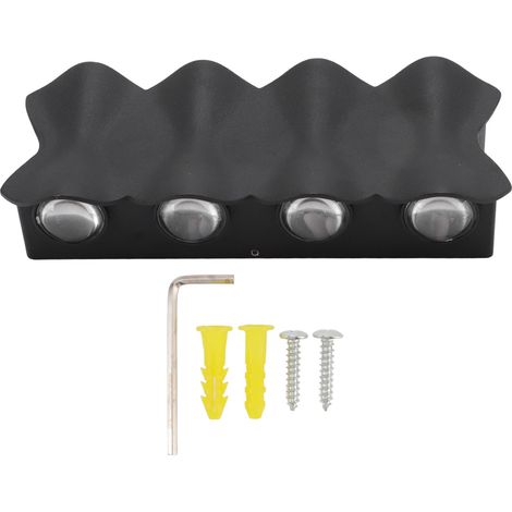 Luminaire murale LED extérieure IP65 8W 3000K, moderne en aluminium, éclairage haut-bas pour couloir, entrée et jardin, 85‑265V