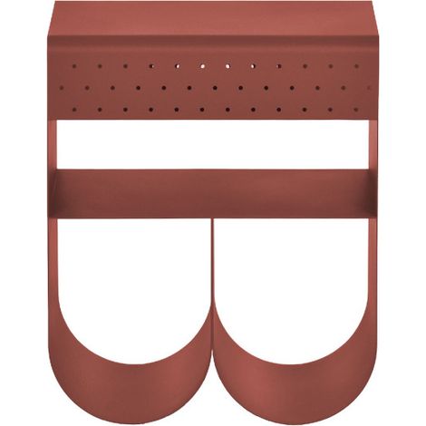 Table d'appoint en métal H48cm - Bordeaux - Curl
