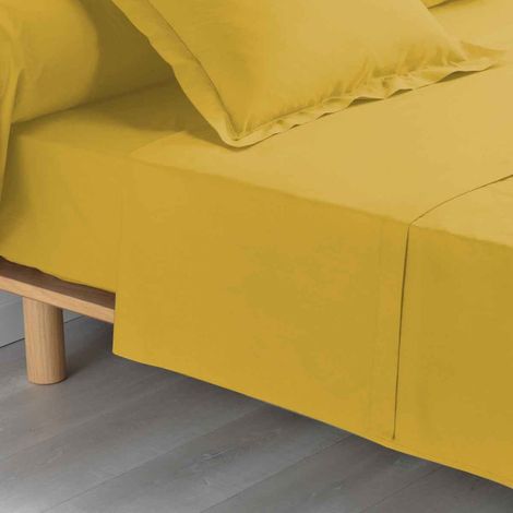 Drap Plat "Percaline" 180x290cm Ocre (1/5)