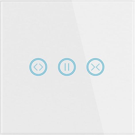 Commutateur de Rideau électrique Prise en Charge du Panneau de Commande à Distance sans Fil Vocal Fonction d'horaire Convient pour la Porte de Garage à volet Roulant Intelligent(Blanc) (1/5)