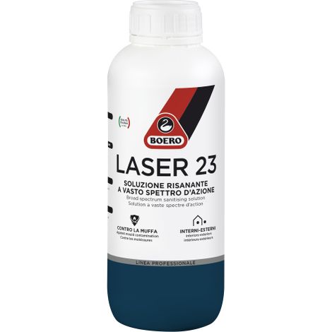 Boero LASER 23 Soluzione risanante antimuffa alghe interno esterno 1 LT