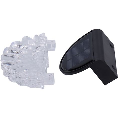Lampes de terrasse à panneau solaire en silicium polycristallin, lumière chaude et modes RGB, étanches IP65, sans câblage, pour clôtures (1/5)
