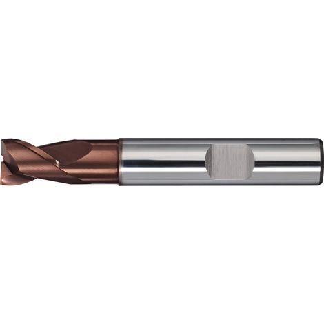 Fraise à gorges cylindrique DIN 6527K TypeN D.18mm carbure TiAlN HB Z.2 court TECWERK (1/2)
