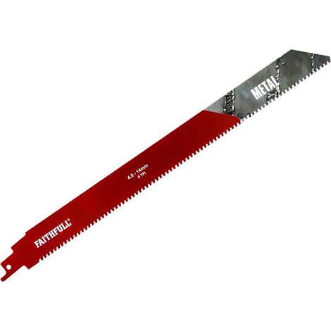 Faithfull 304mm Metal Carbide Sabre Saw Blade - 8 TPI