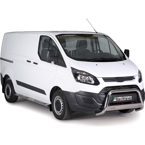 Pare-buffle Avant pour Ford Transit Custom L1 - L2 2012-2017 63 mm Acier Gris (1/5)